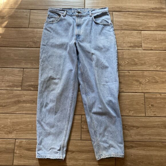 Vintage 90’s Levi Light Denim 560’s Loose Fit Red Label 36x30 Baggy Made In USA - Picture 1 of 11